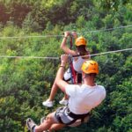 Zipline is an exciting adventure activity.